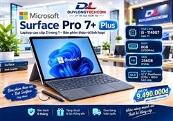Microsoft Surface Pro 7+ Plus Core i5-1145G7 / RAM 8GB / SSD 256GB / Màn 13 inch 2k+ Cảm ứng