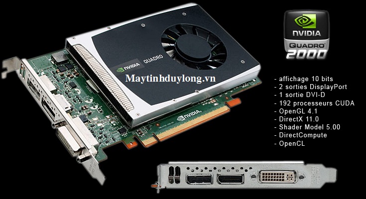 Nvidia Quadro fermi 2000/ 1Gb/ GDDR5 - 192 CUDA cores/ 128Bit